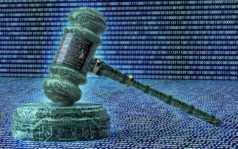 Modern method of auction: Image of a digital gavel