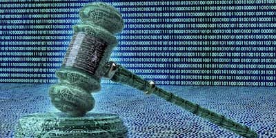 Modern method of auction: Image of a digital gavel