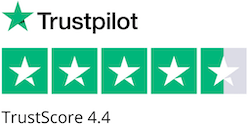 Trustpilot reviews - 4.4 TrustScore